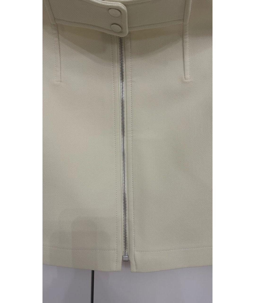 HERMES Бежевая полиамидовая юбка миди, фото 4