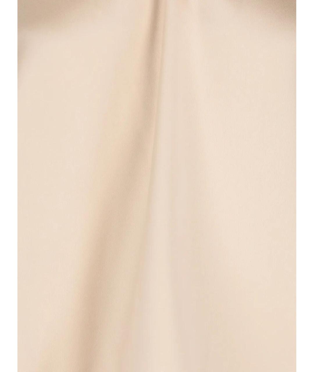 BRUNELLO CUCINELLI Бежевая шелковая блузы, фото 4