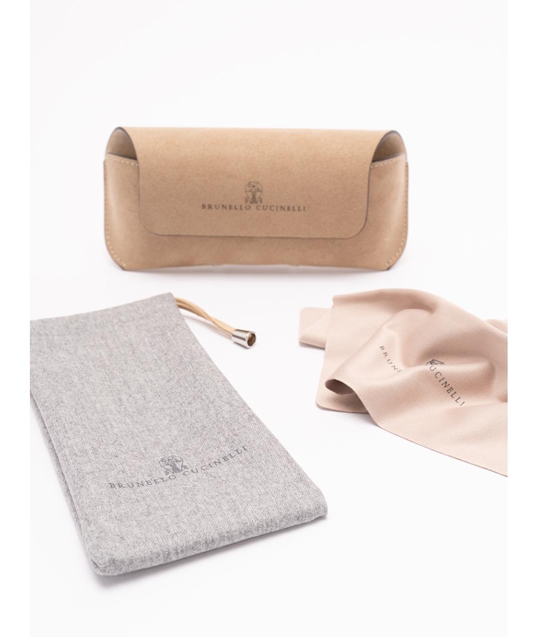 BRUNELLO CUCINELLI Черные пластиковые солнцезащитные очки, фото 4
