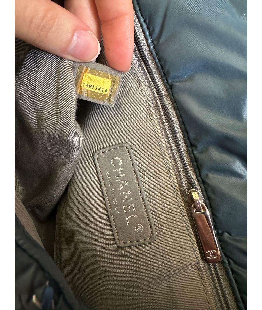 CHANEL Темно-синяя сумка через плечо, фото 8