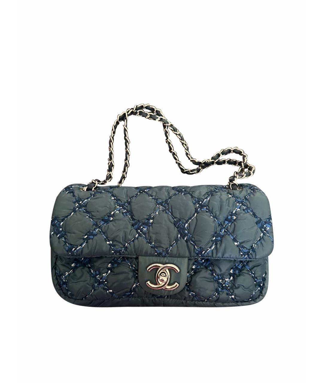 CHANEL Темно-синяя сумка через плечо, фото 9