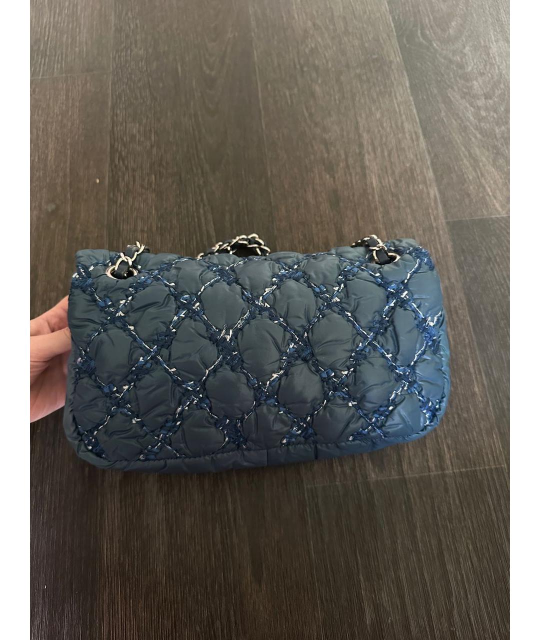 CHANEL Темно-синяя сумка через плечо, фото 3