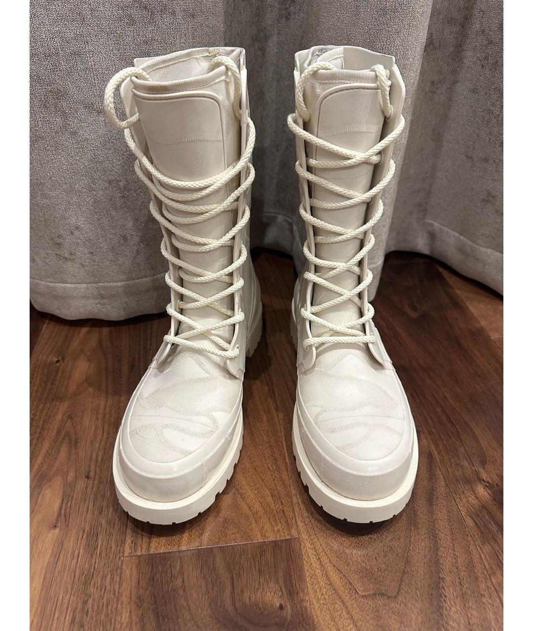 CHRISTIAN DIOR Бежевые резиновые сапоги, фото 2