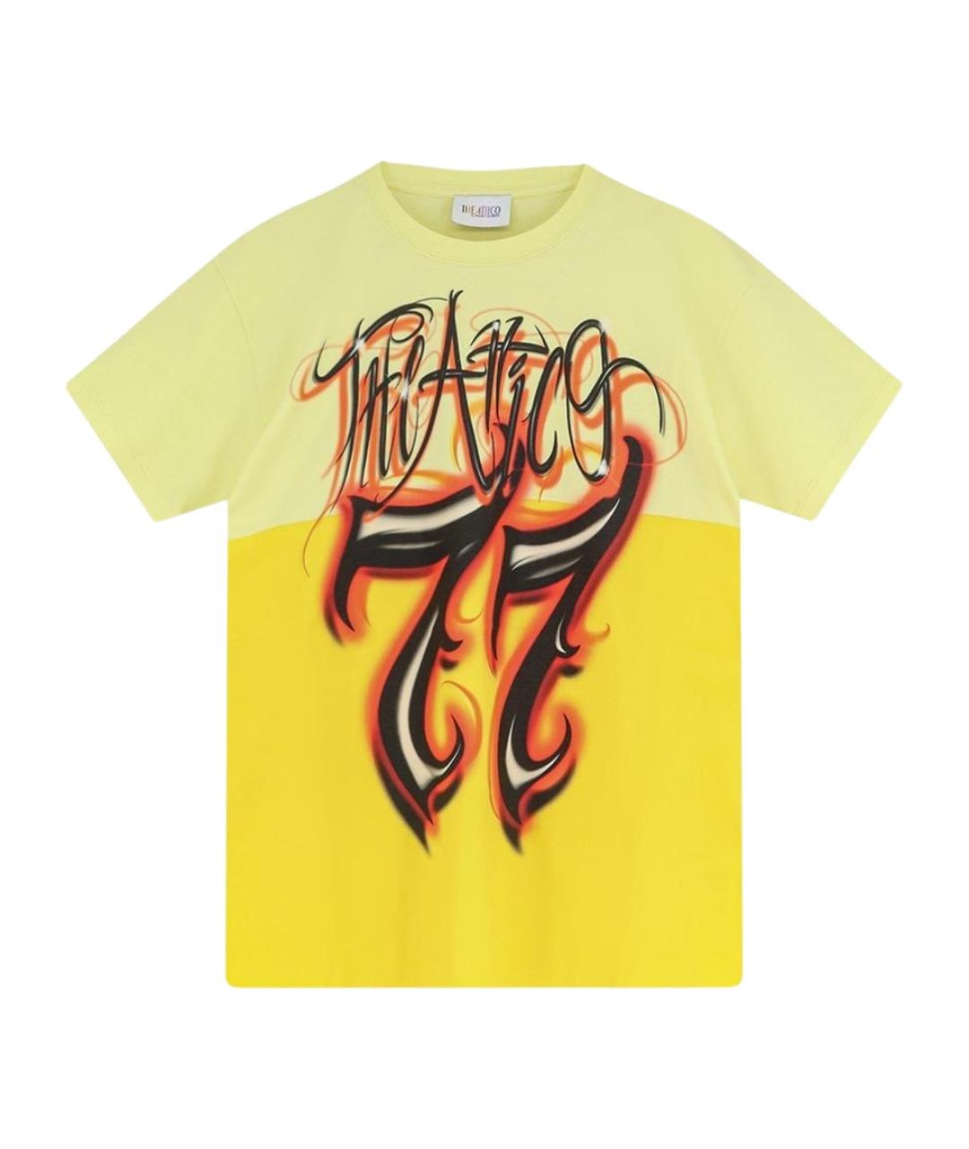 THE ATTICO Мульти хлопковая футболка, фото 1