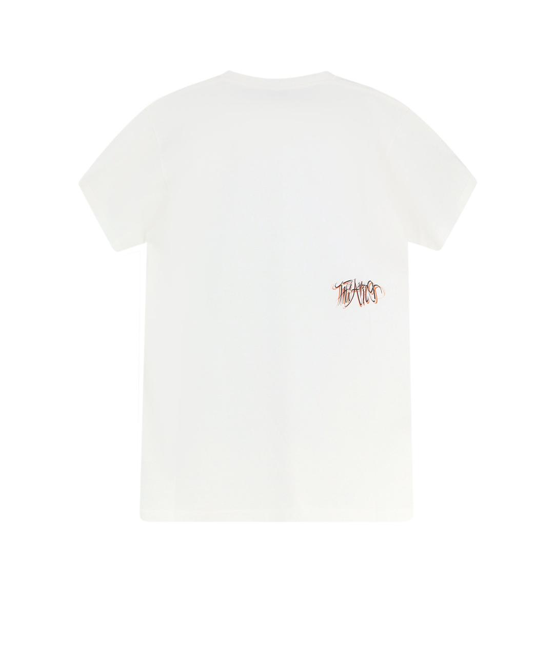 THE ATTICO Белая хлопковая футболка, фото 2