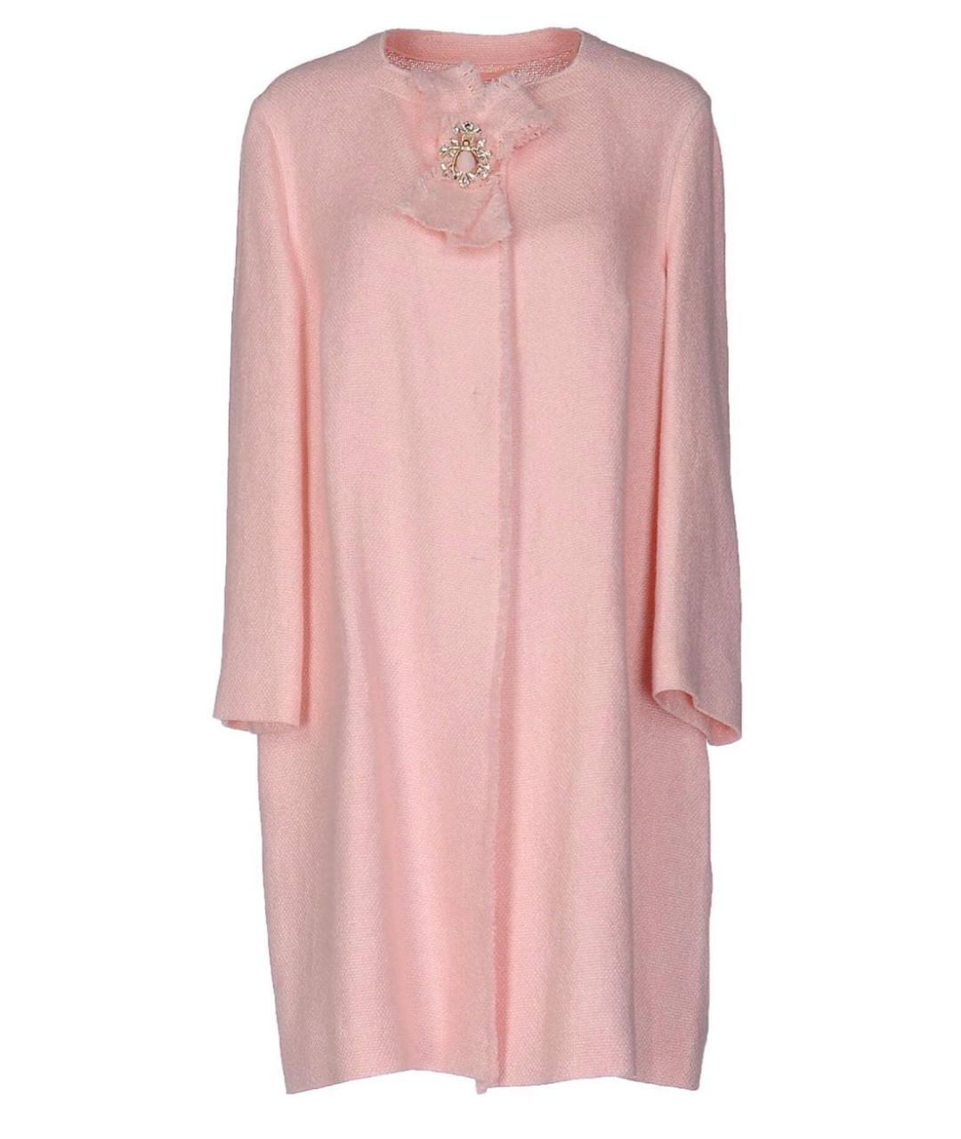 ERMANNO SCERVINO Розовое льняное пальто, фото 9