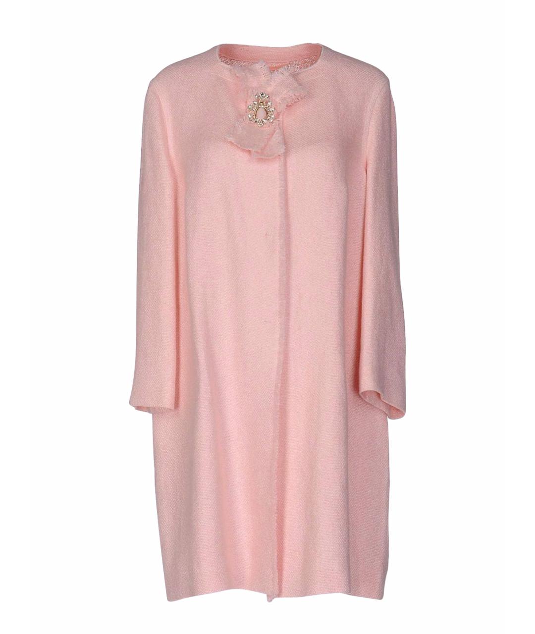 ERMANNO SCERVINO Розовое льняное пальто, фото 10