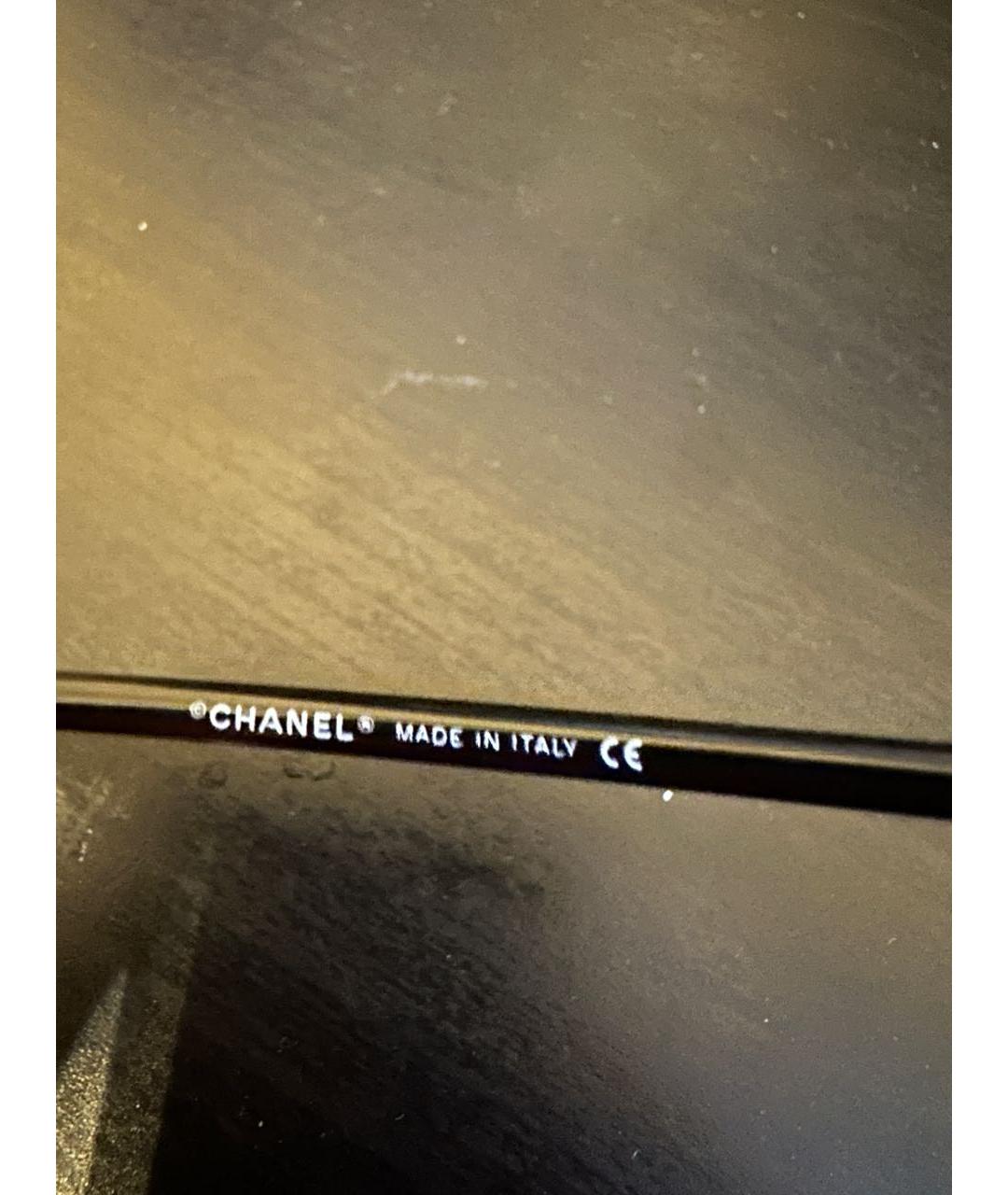 CHANEL Черные пластиковые солнцезащитные очки, фото 6