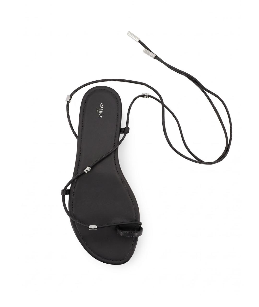 CELINE Черные босоножки, фото 3