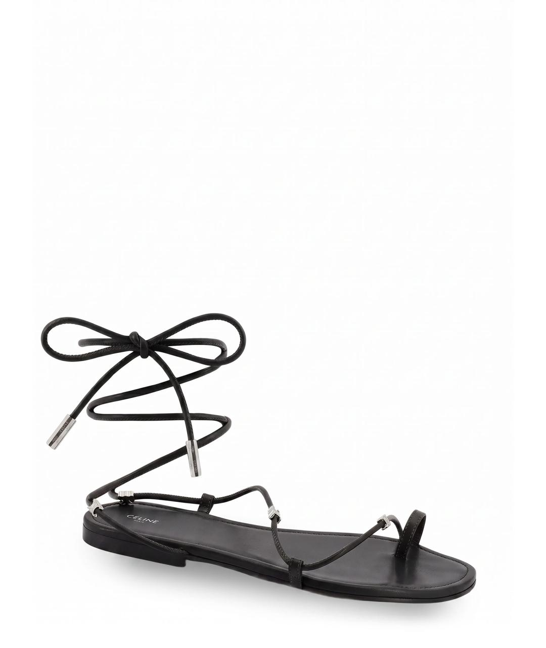 CELINE Черные босоножки, фото 2