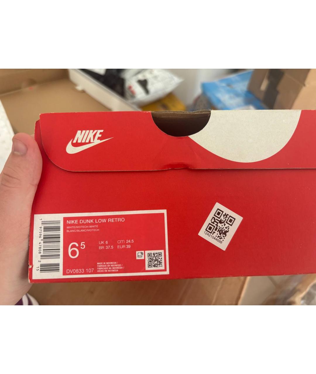 NIKE Бордовые кожаные кроссовки, фото 7