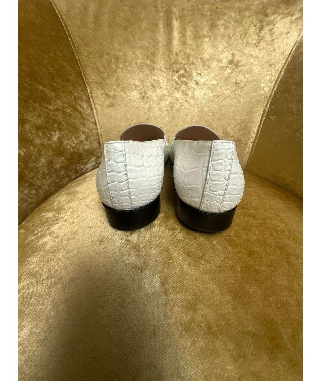 rodo Белые кожаные лоферы, фото 4