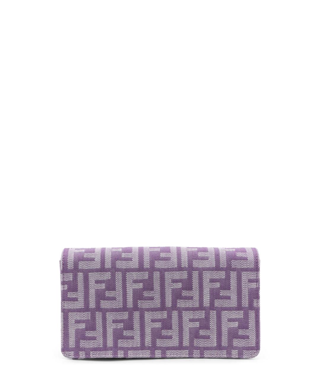 FENDI Фиолетовая тканевая сумка через плечо, фото 2