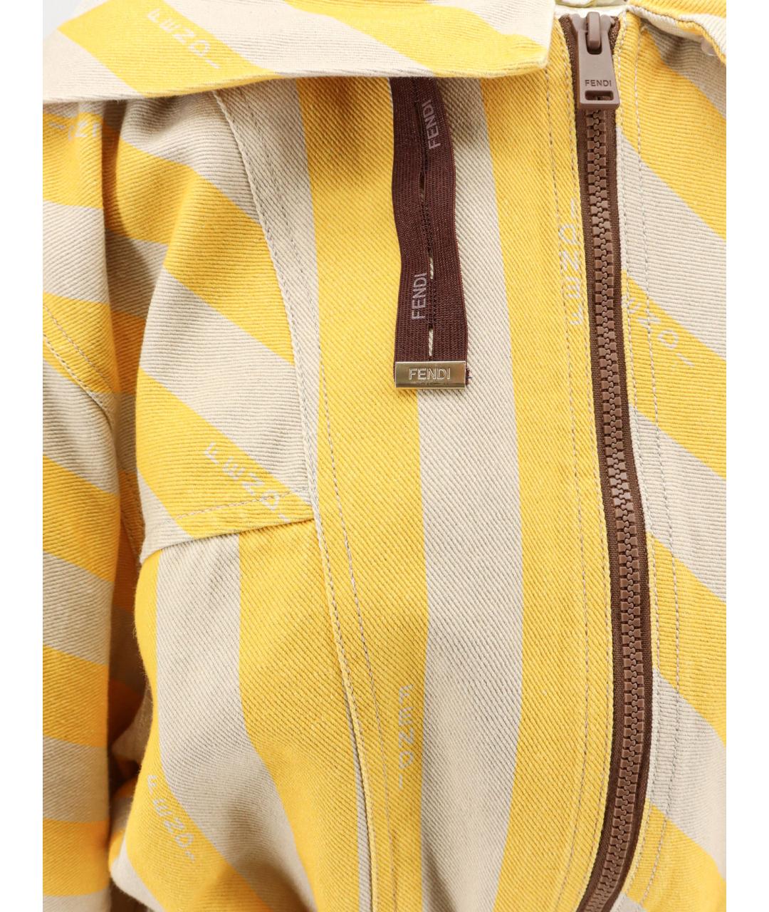 FENDI Мульти хлопковая куртка, фото 3