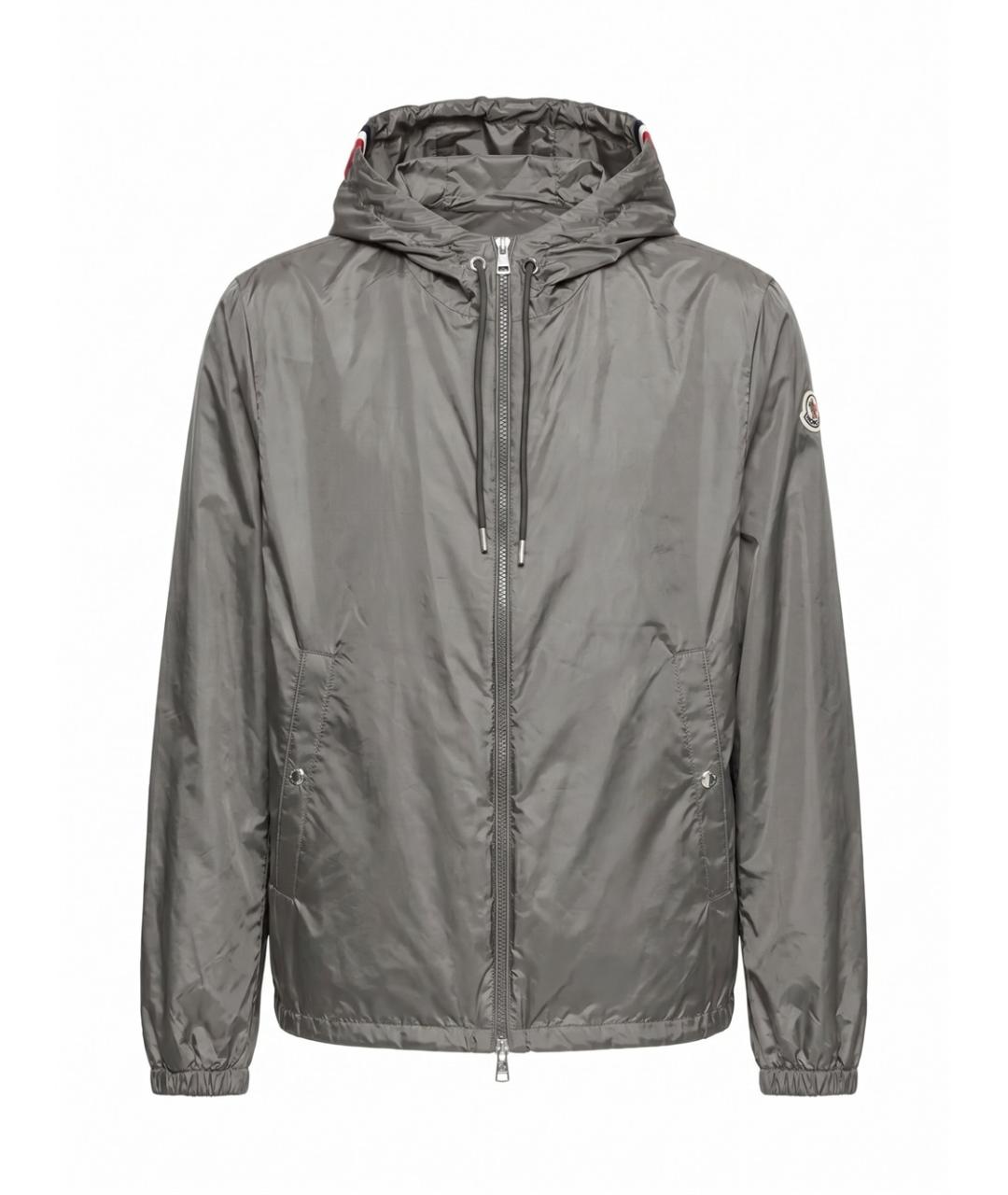 MONCLER Серая полиамидовая куртка, фото 1