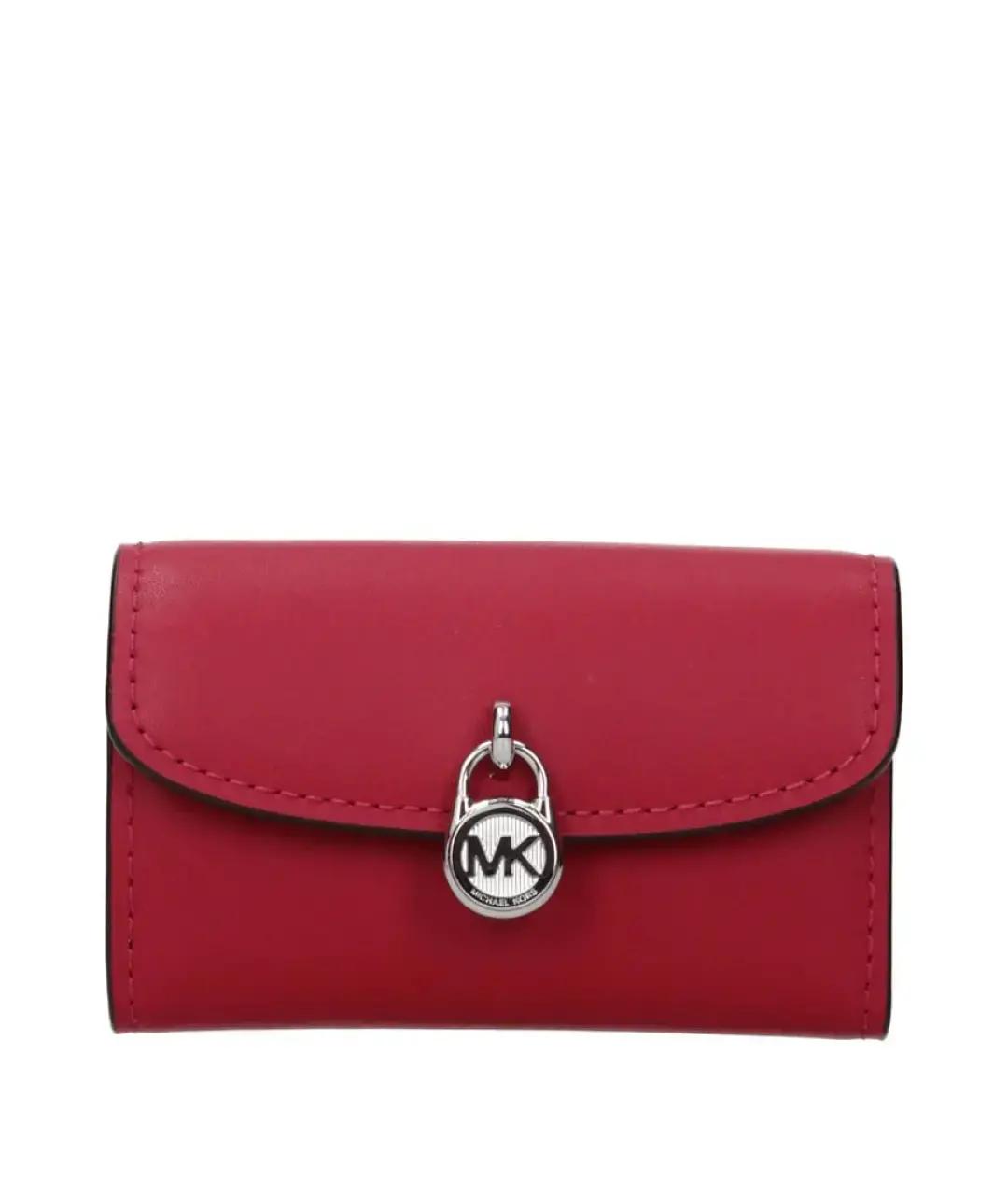 MICHAEL KORS Красный кожаный кардхолдер, фото 6
