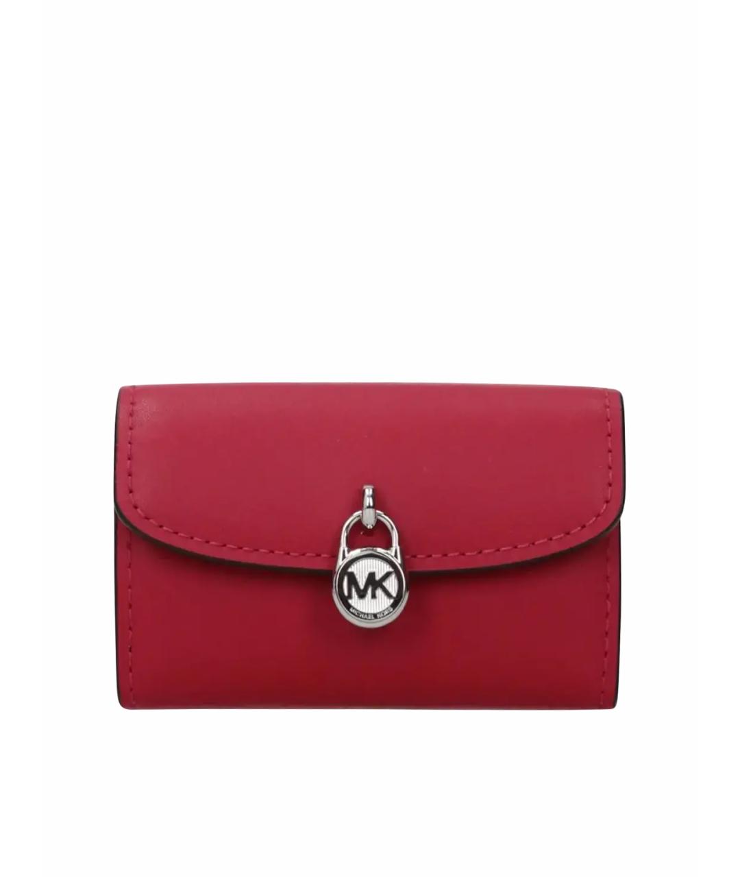 MICHAEL KORS Красный кожаный кардхолдер, фото 1