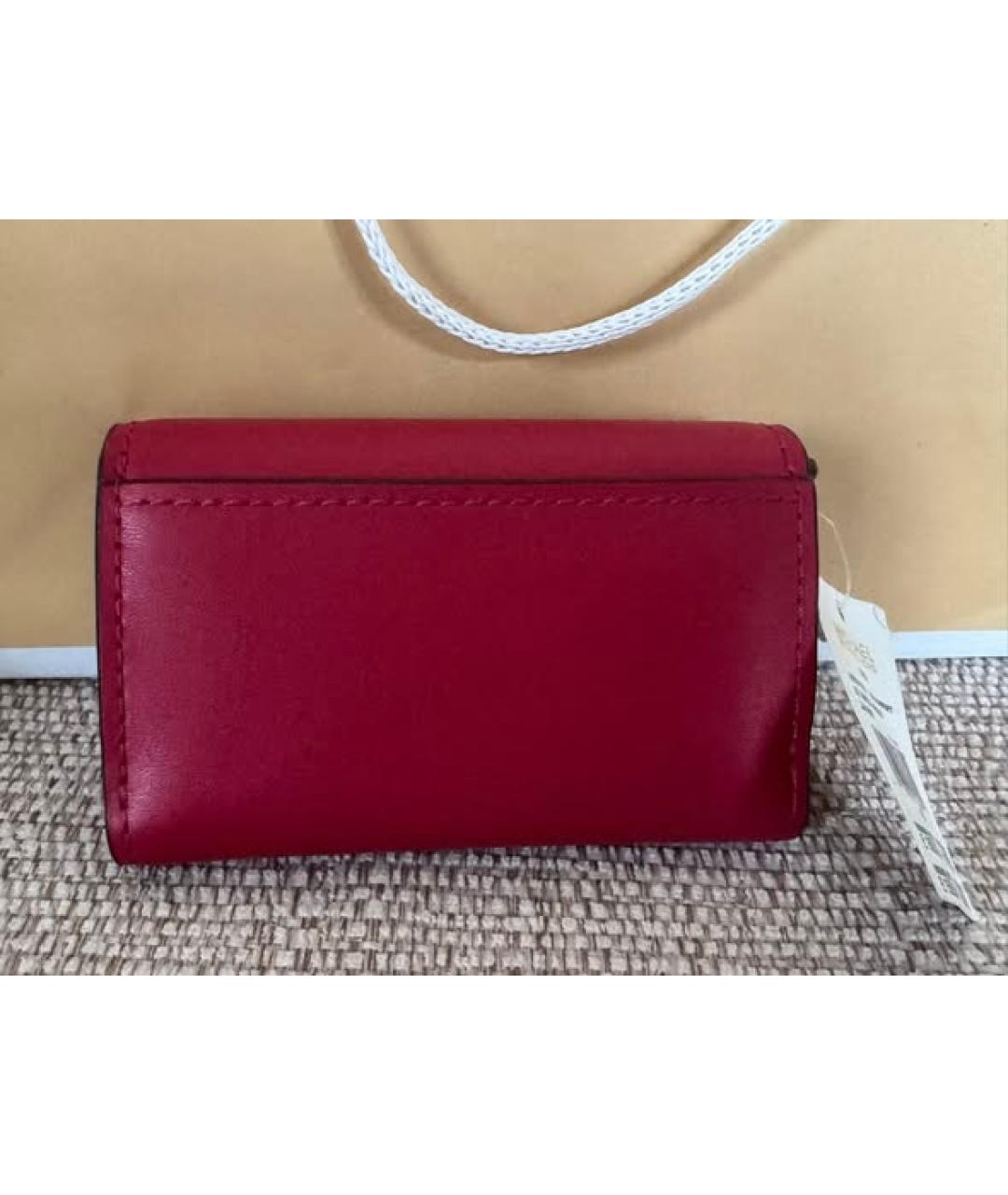 MICHAEL KORS Красный кожаный кардхолдер, фото 3