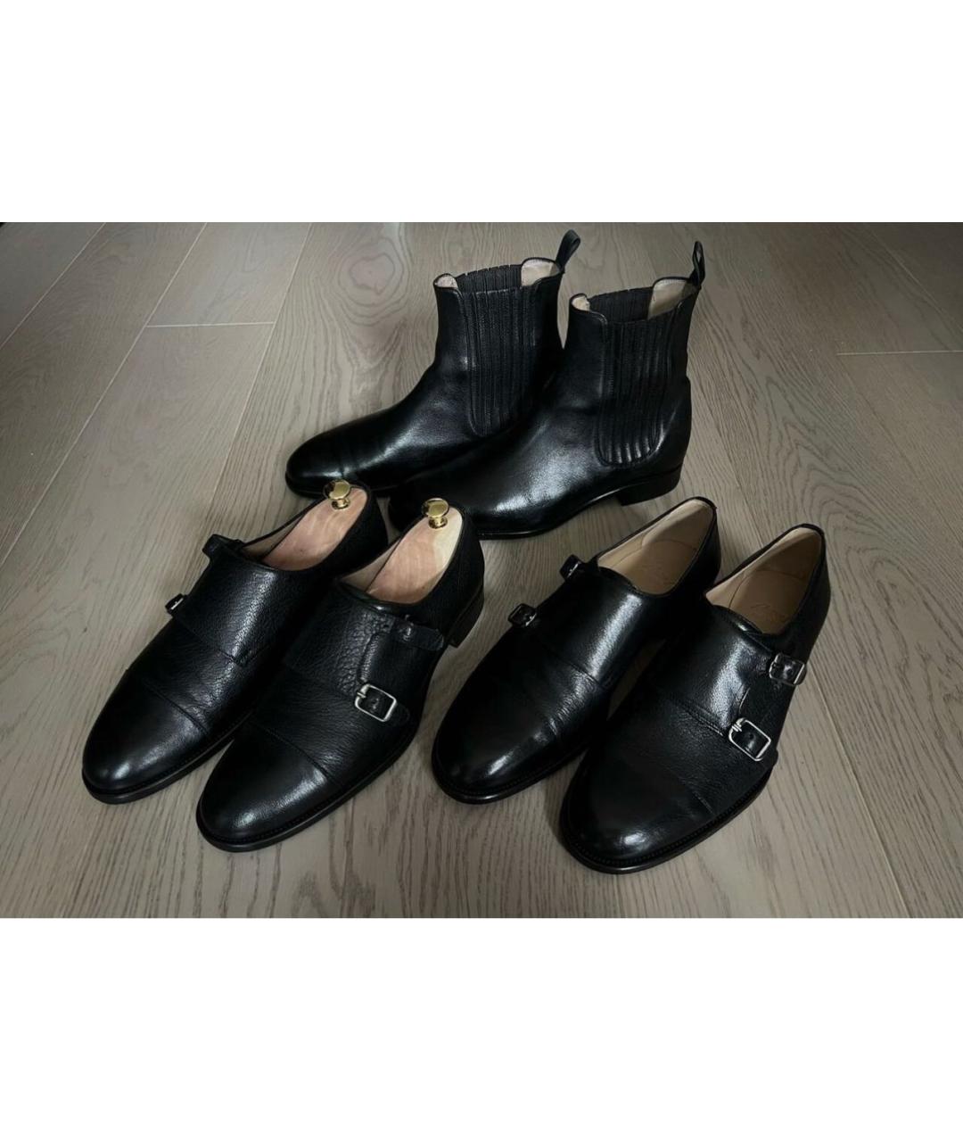 BRIONI Черные кожаные туфли, фото 8