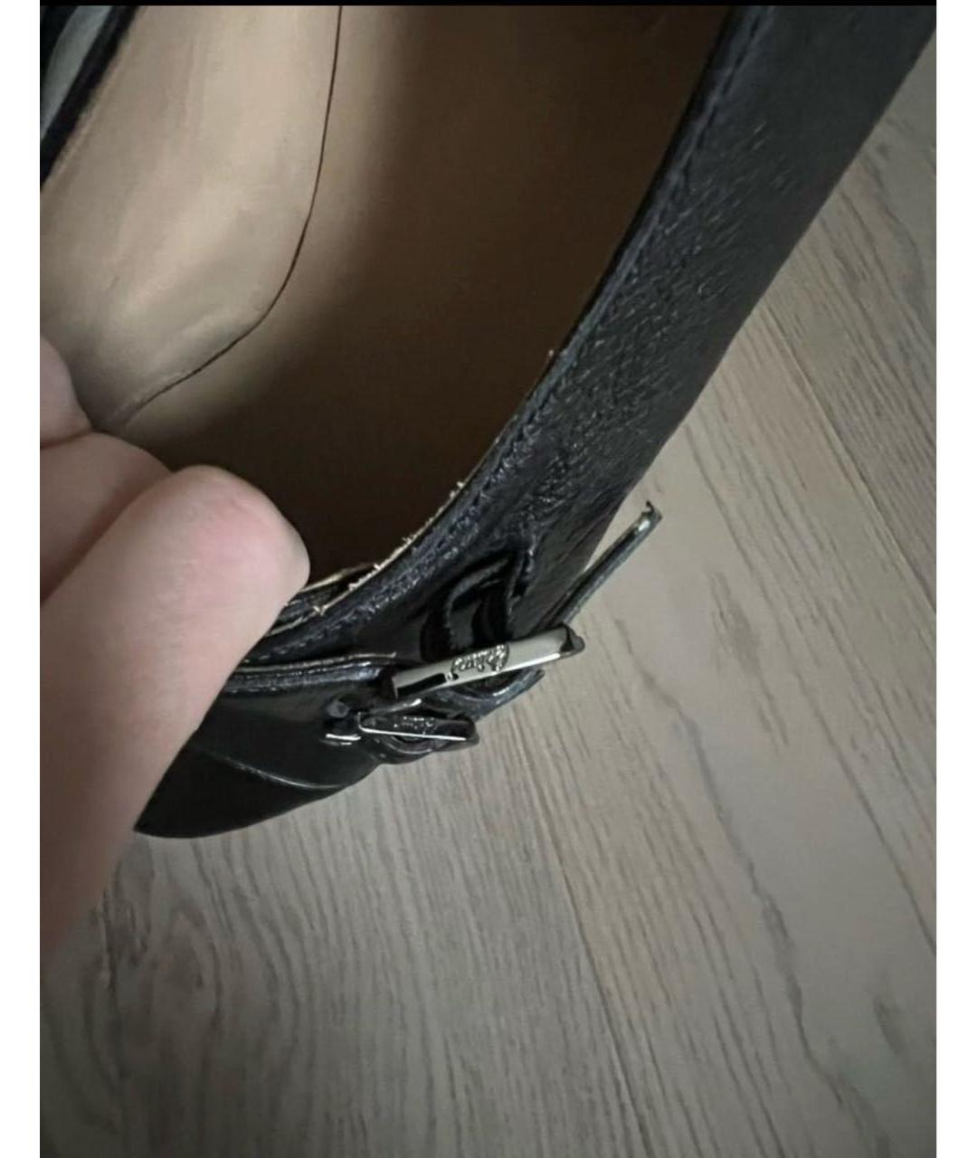 BRIONI Черные кожаные туфли, фото 7