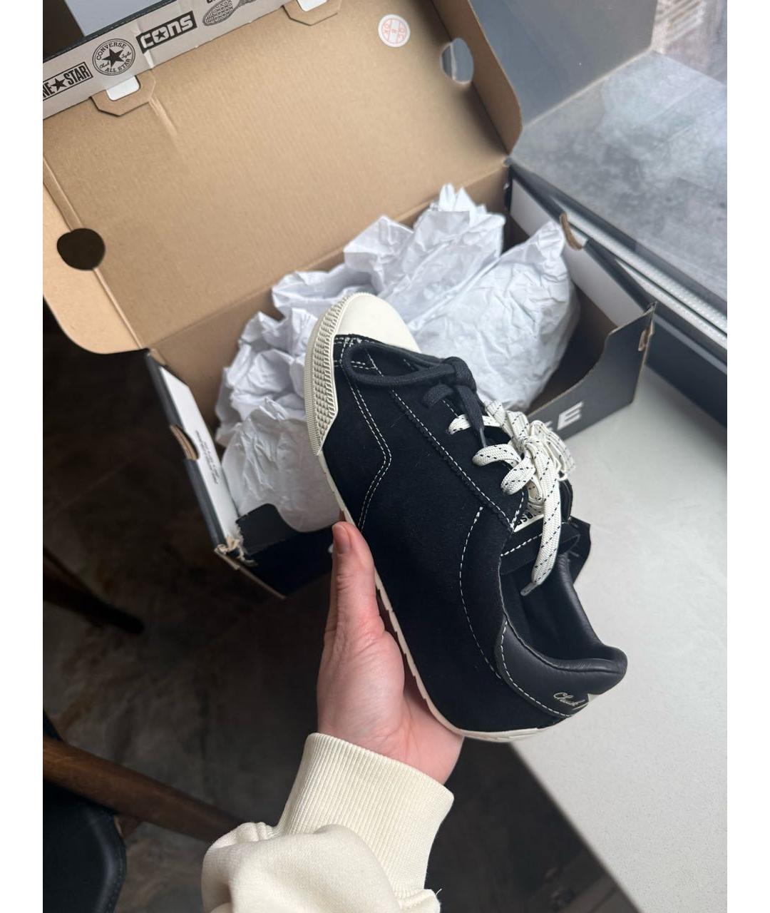 CONVERSE Черные замшевые кеды, фото 2