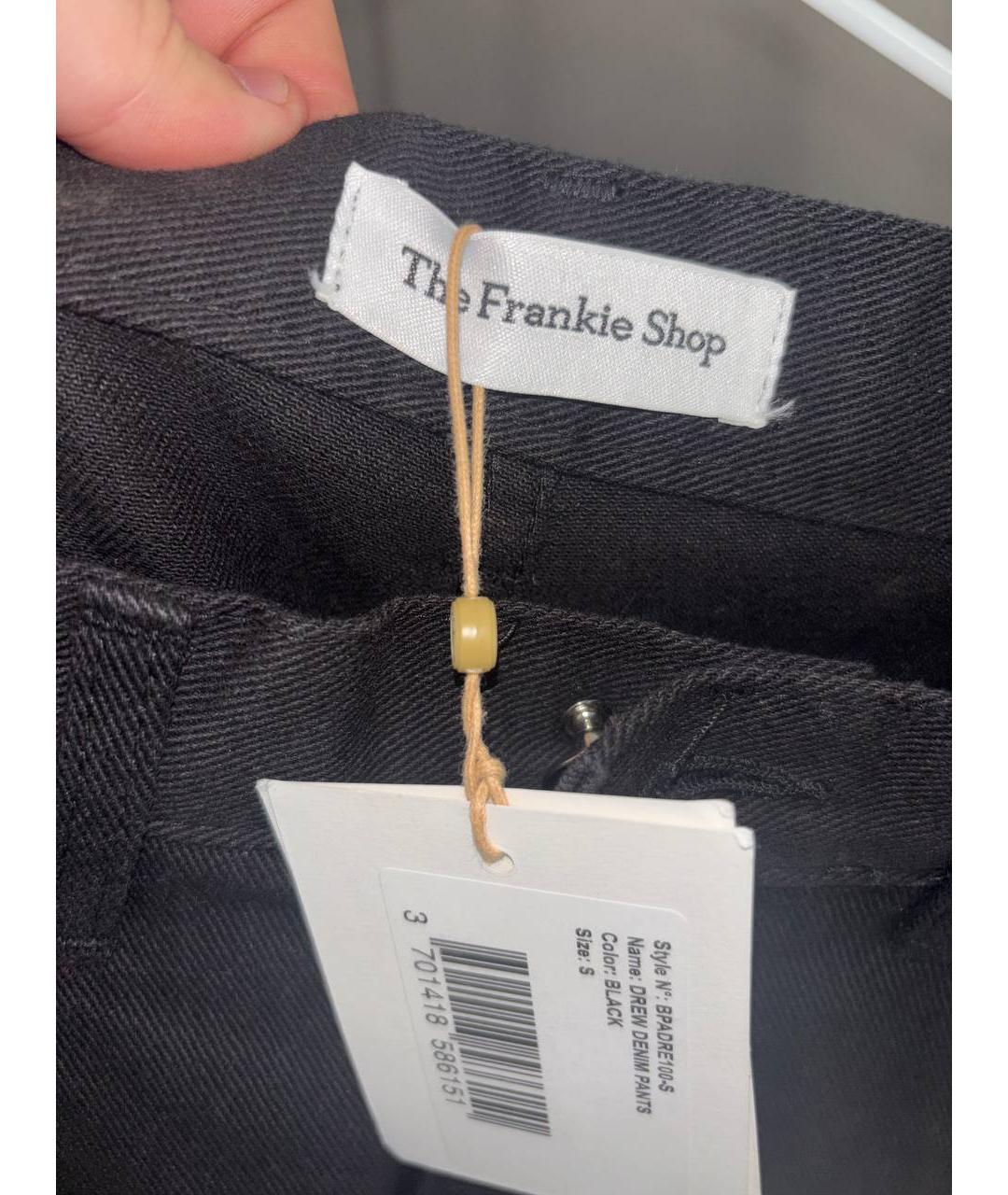 THE FRANKIE SHOP Черные джинсы клеш, фото 5