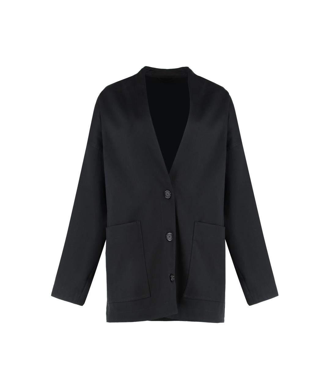 TOTEME Черный хлопковый кардиган, фото 1