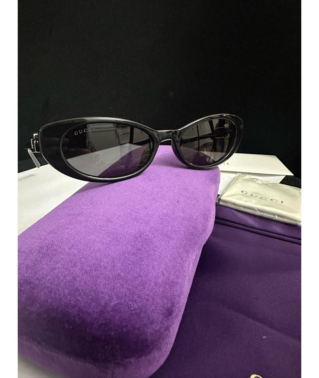 GUCCI Черные пластиковые солнцезащитные очки, фото 5