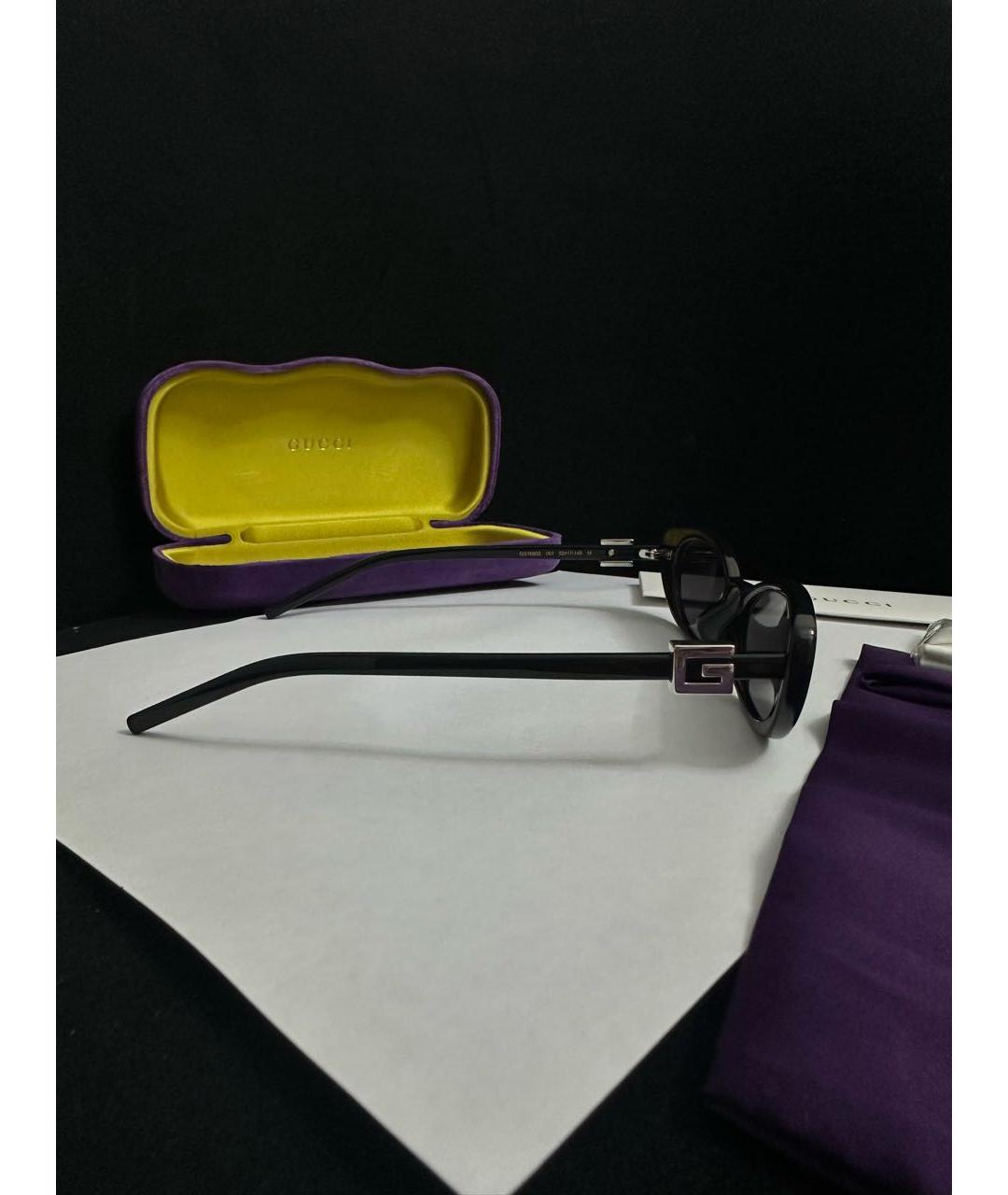 GUCCI Черные пластиковые солнцезащитные очки, фото 2