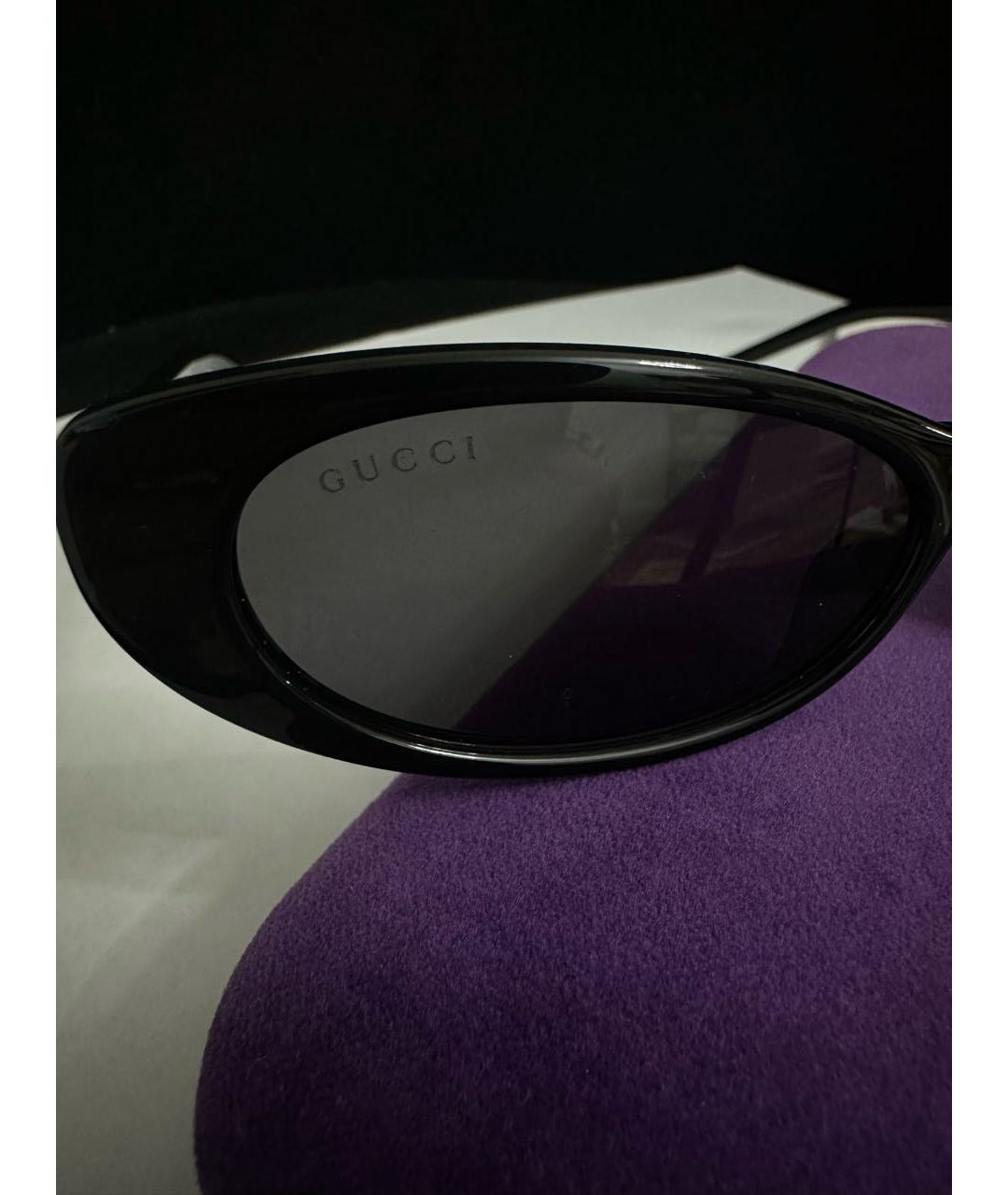 GUCCI Черные пластиковые солнцезащитные очки, фото 7