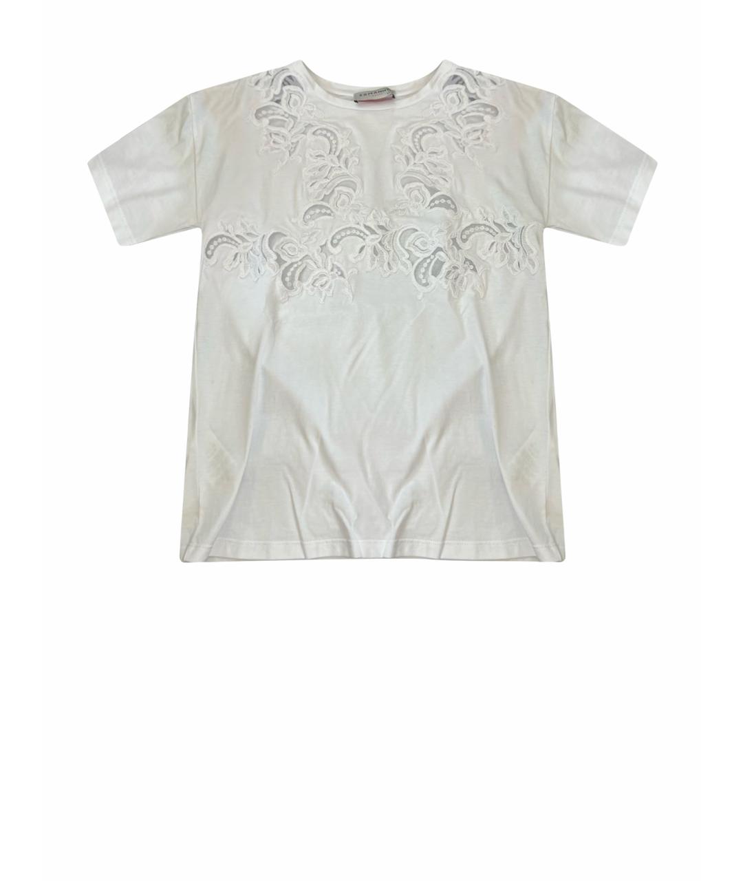ERMANNO FIRENZE Белая хлопковая майка, фото 1