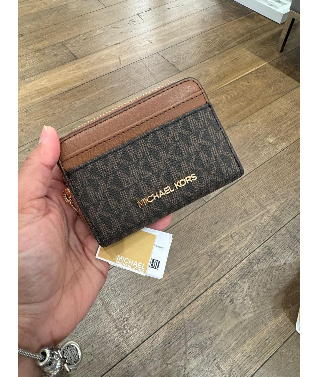 MICHAEL KORS Коричневый кошелек, фото 2