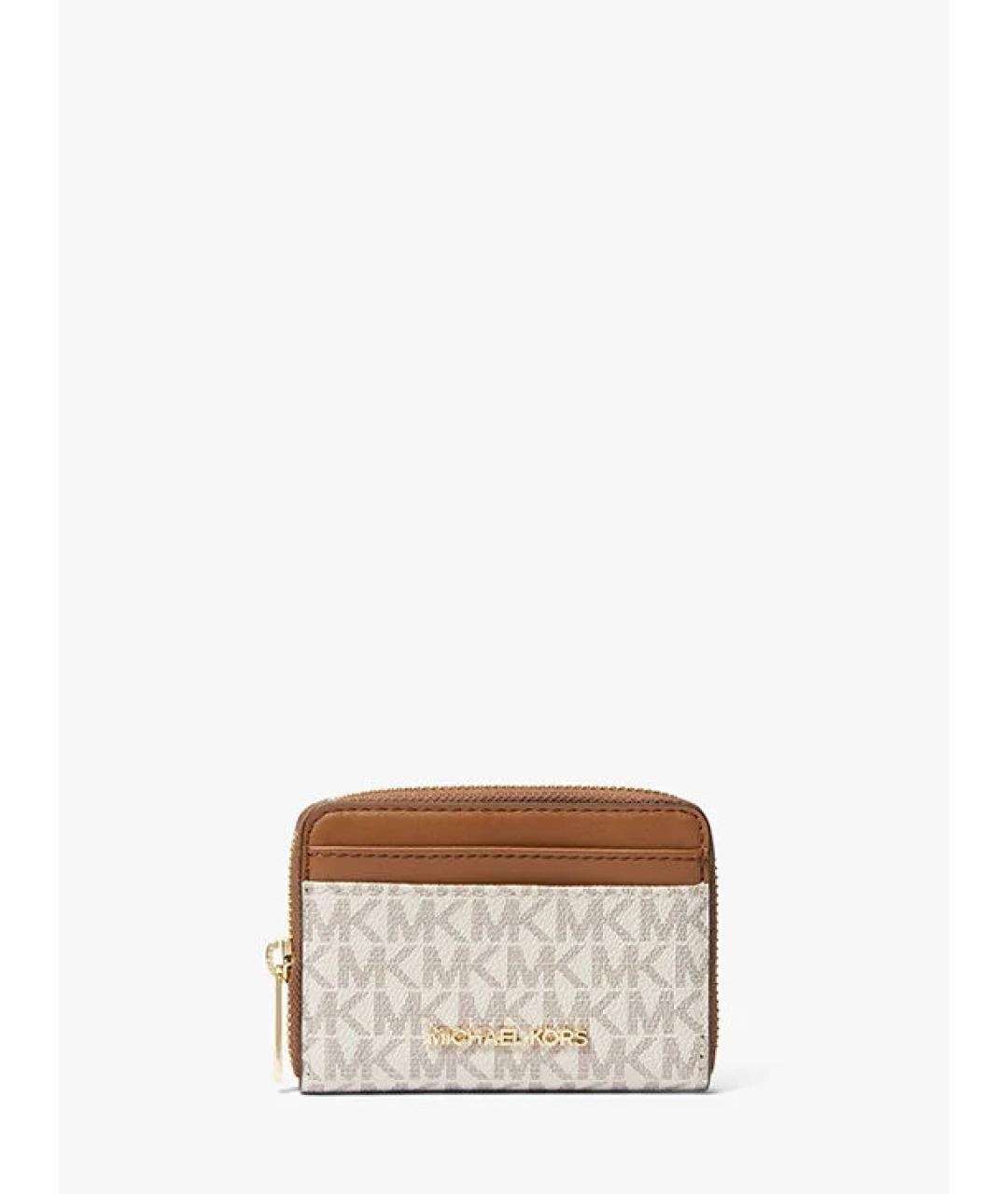 MICHAEL KORS Бежевый кошелек, фото 4