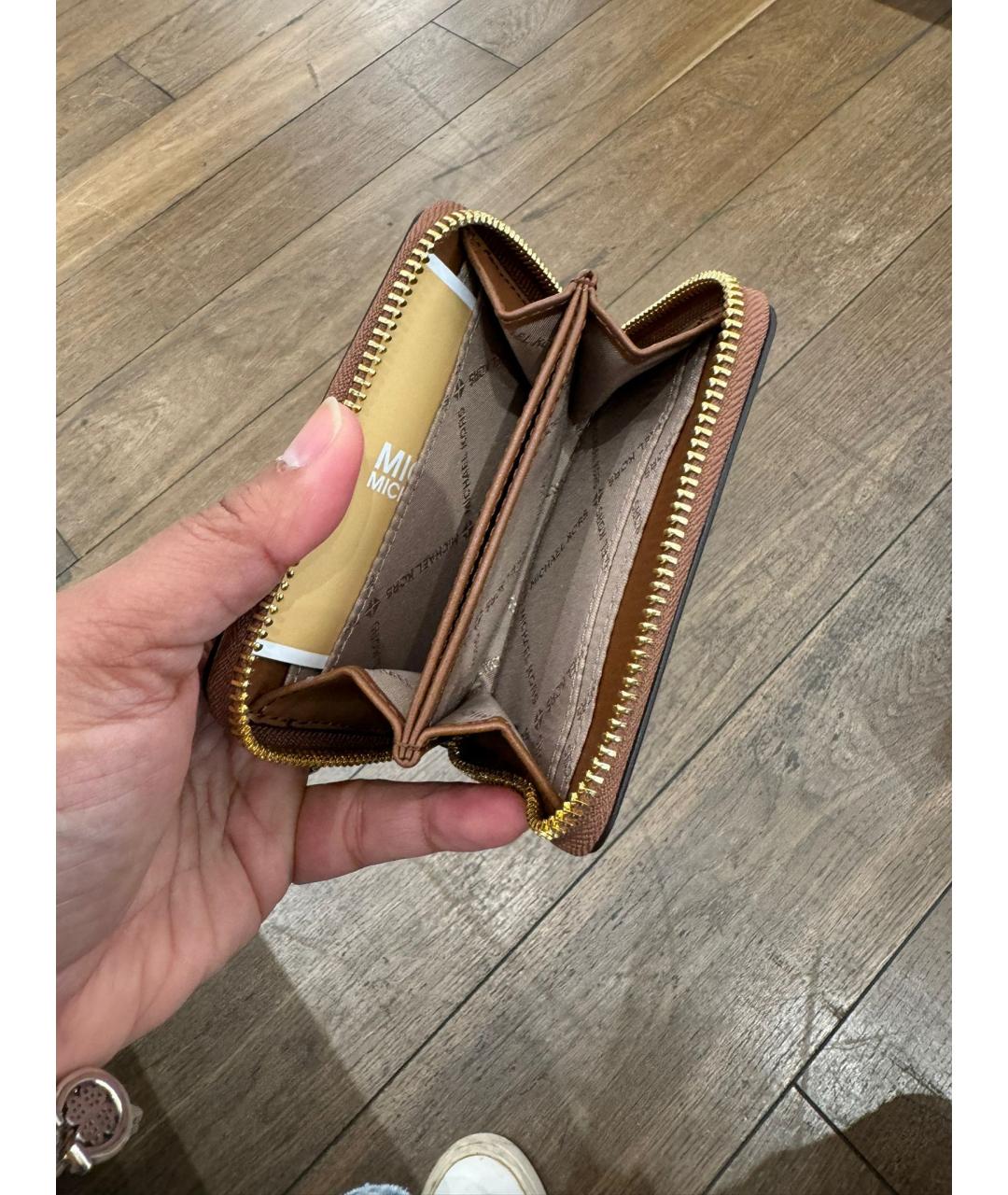 MICHAEL KORS Бежевый кошелек, фото 3