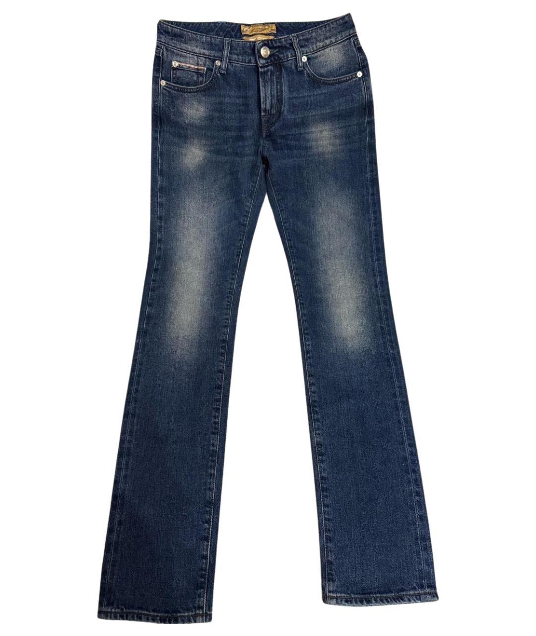 JACOB COHEN Темно-синие хлопковые прямые джинсы, фото 1