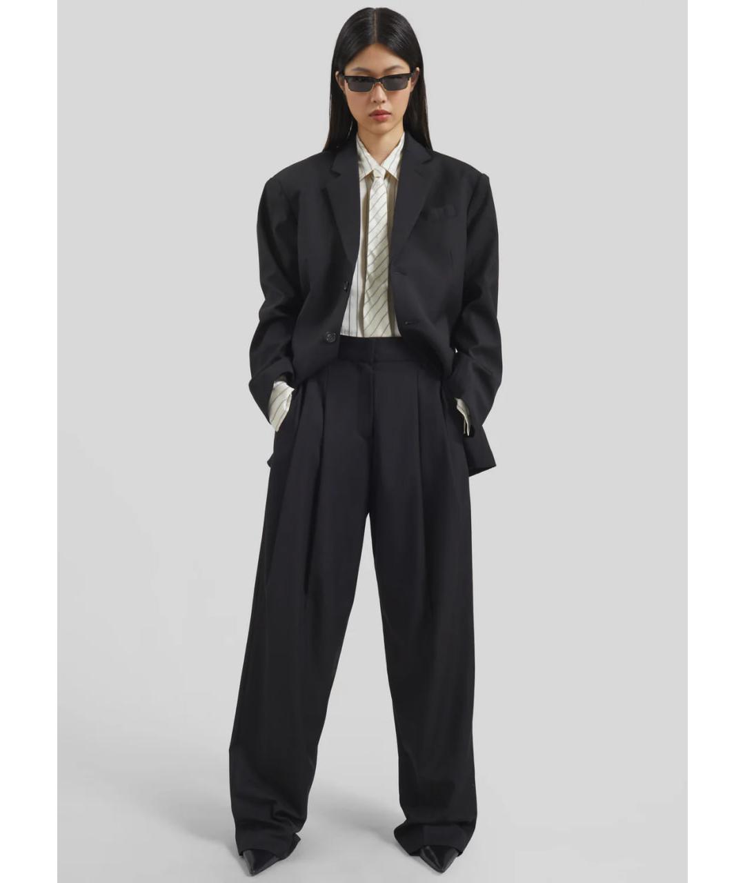 THE FRANKIE SHOP Черные прямые брюки, фото 3