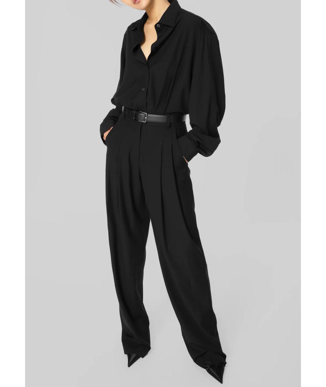 THE FRANKIE SHOP Черные прямые брюки, фото 2