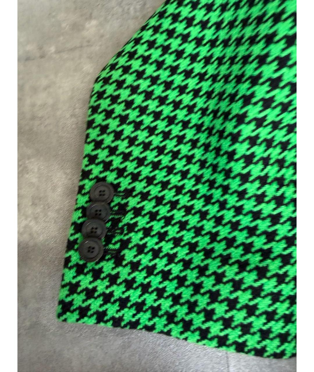 BALENCIAGA Зеленый шерстяной жакет/пиджак, фото 8