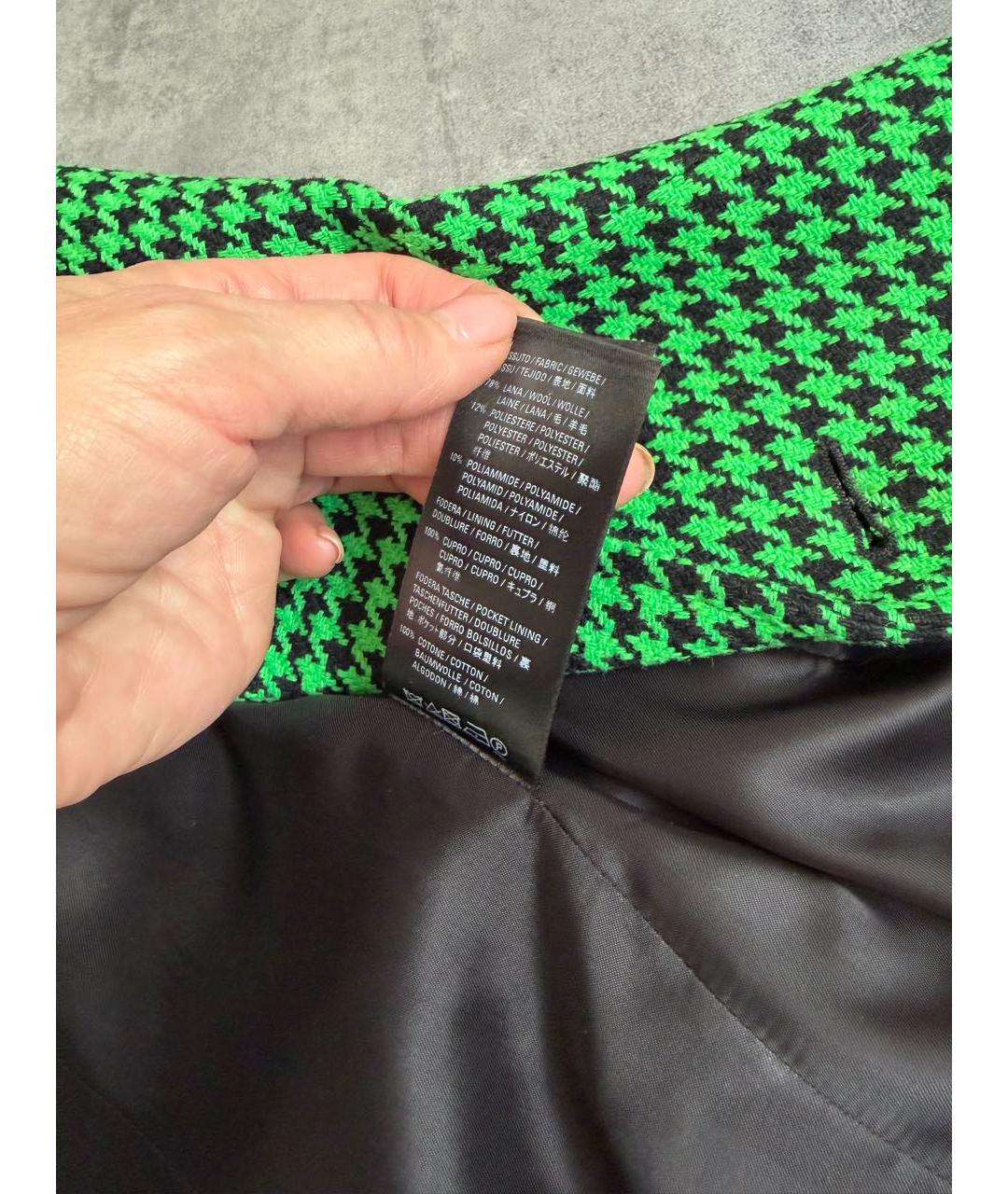 BALENCIAGA Зеленый шерстяной жакет/пиджак, фото 4