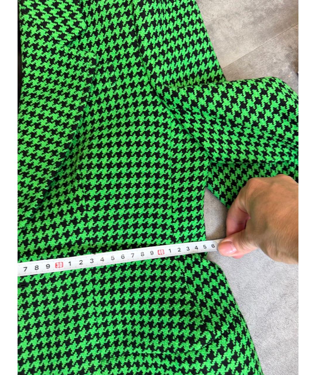 BALENCIAGA Зеленый шерстяной жакет/пиджак, фото 7