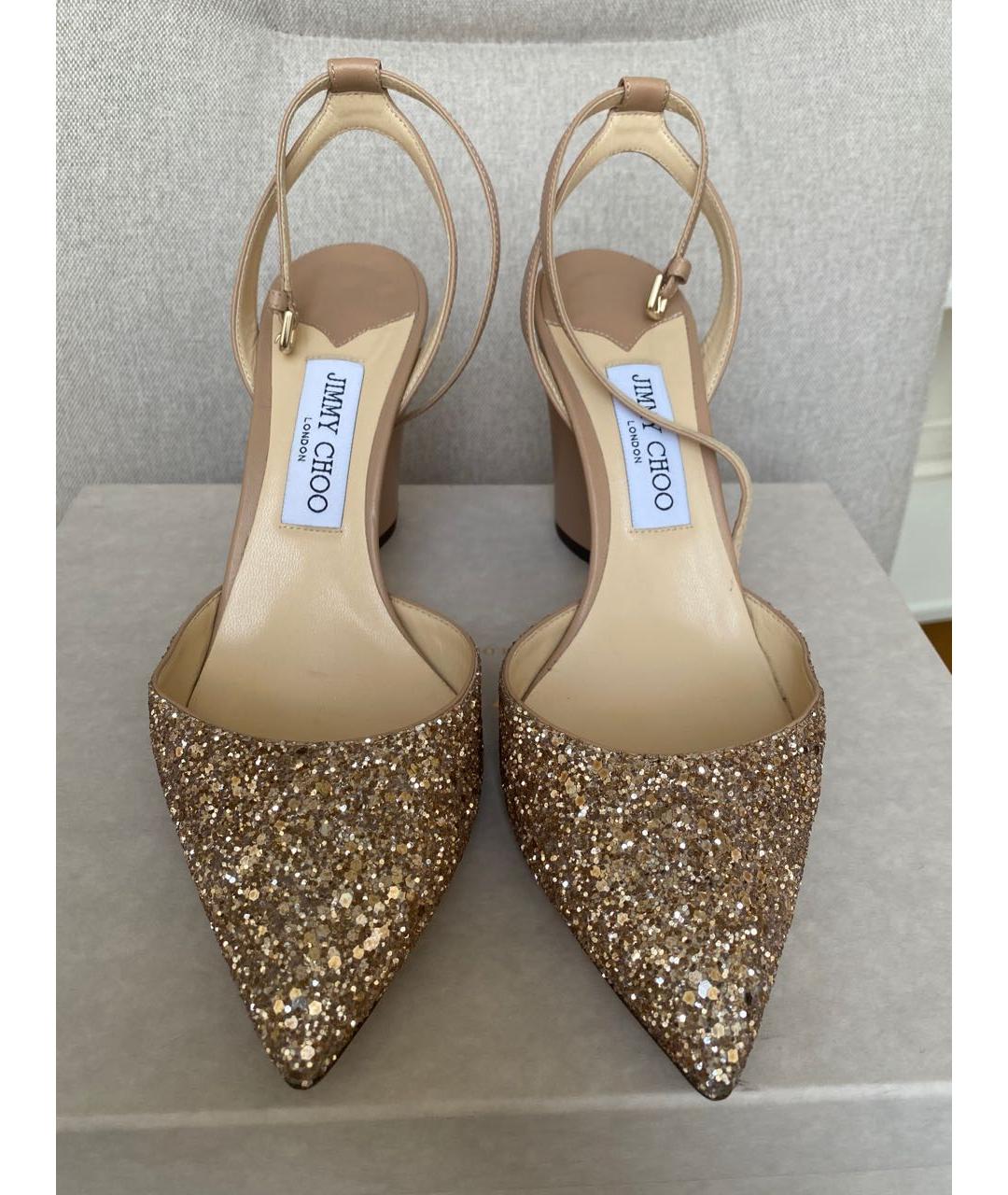 JIMMY CHOO Розовые кожаные туфли, фото 5