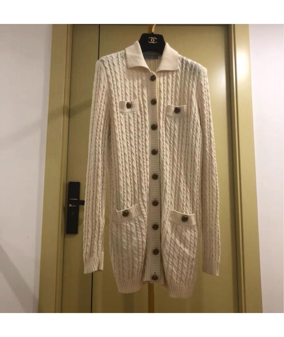 PRADA Бежевое хлопковое повседневное платье, фото 4