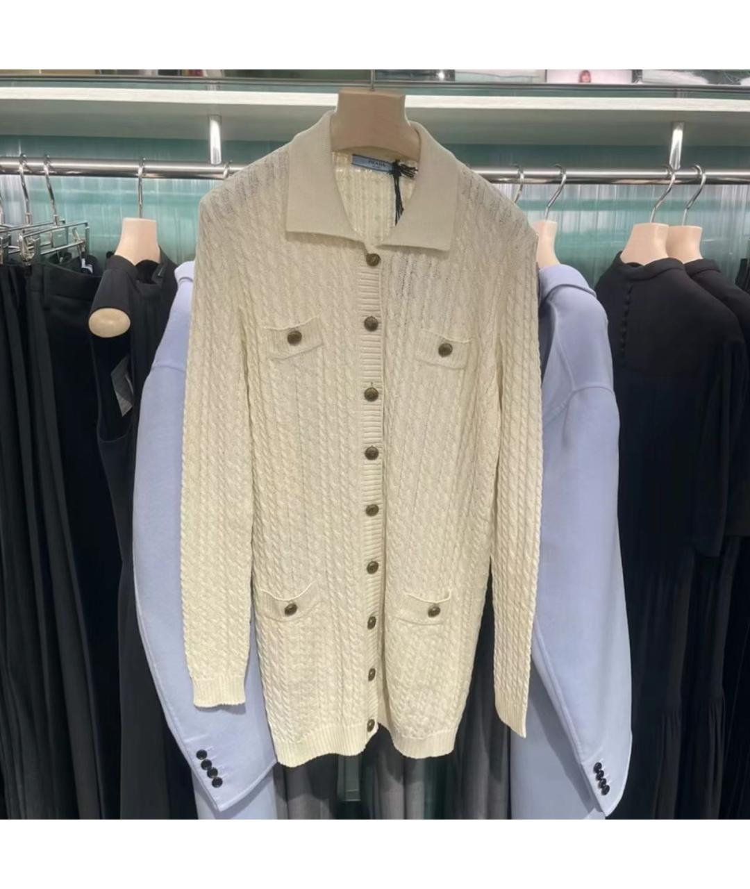 PRADA Бежевое хлопковое повседневное платье, фото 3