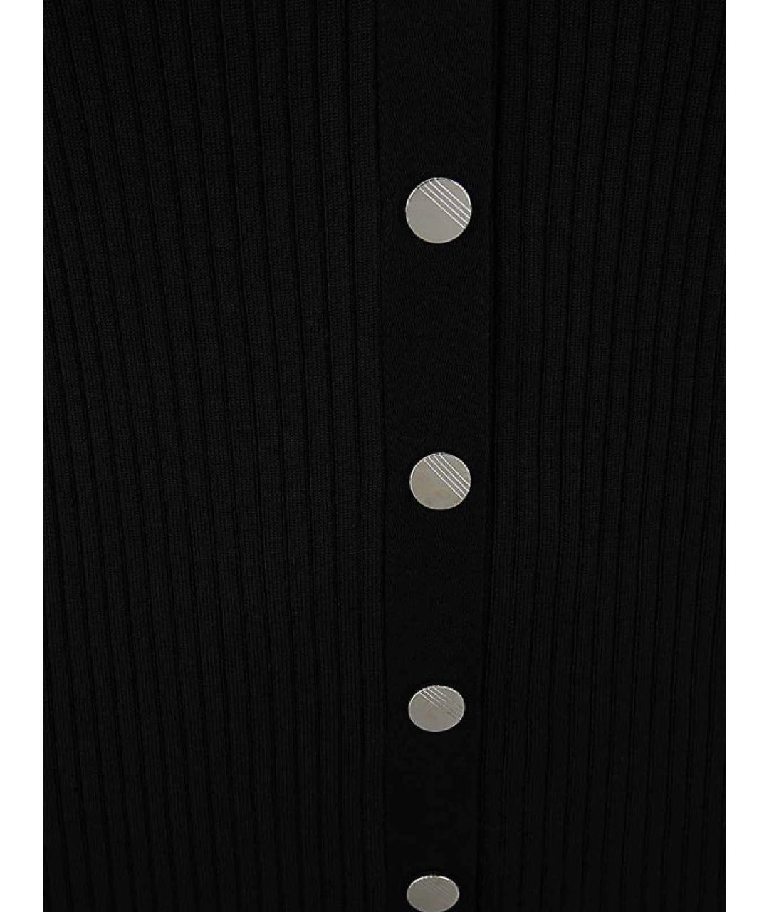 THE ATTICO Черный вискозный кардиган, фото 3