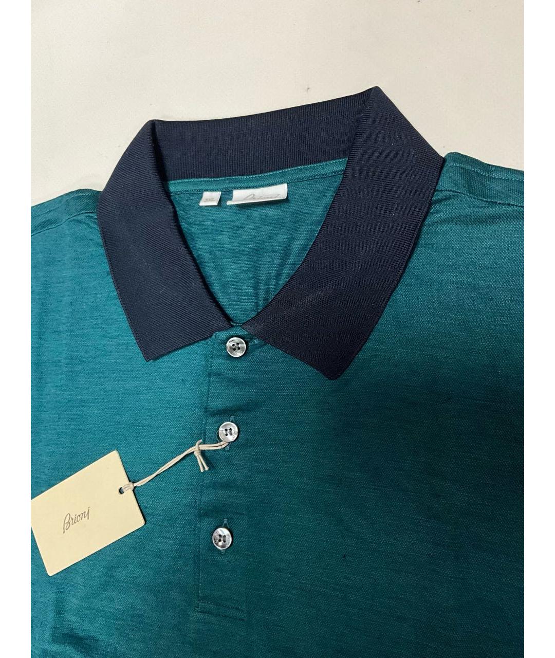 BRIONI Зеленые поло с коротким рукавом, фото 4