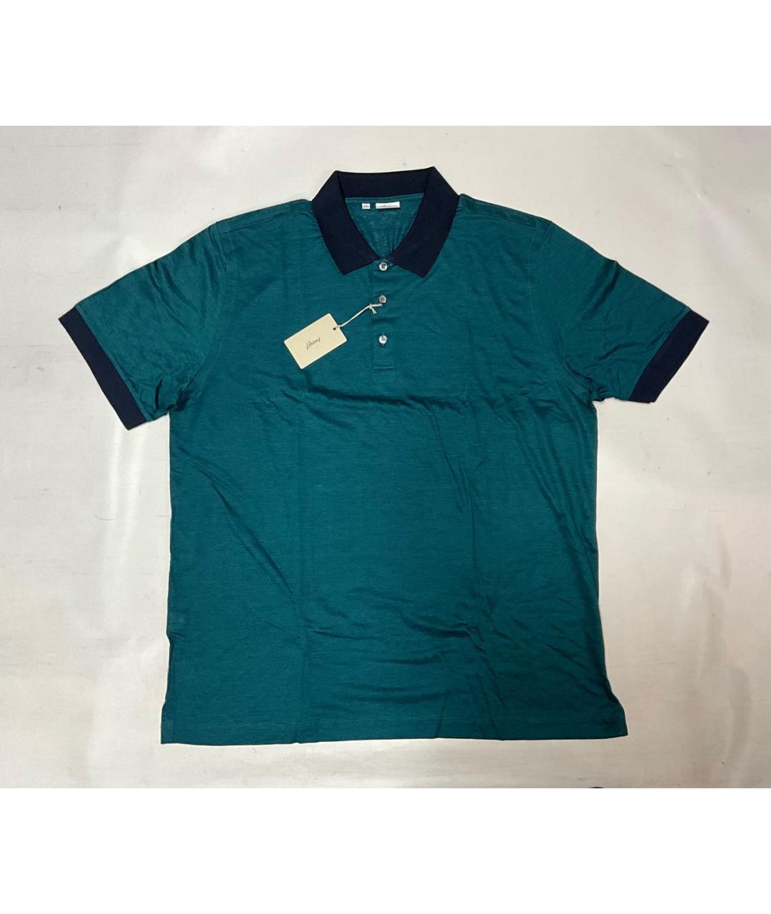 BRIONI Зеленые поло с коротким рукавом, фото 9