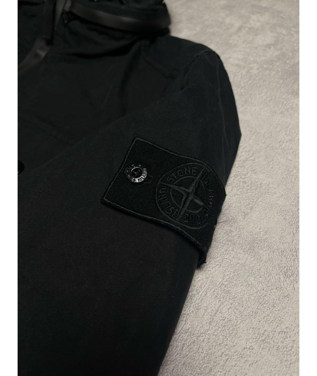 STONE ISLAND Черная хлопко-эластановая куртка, фото 5