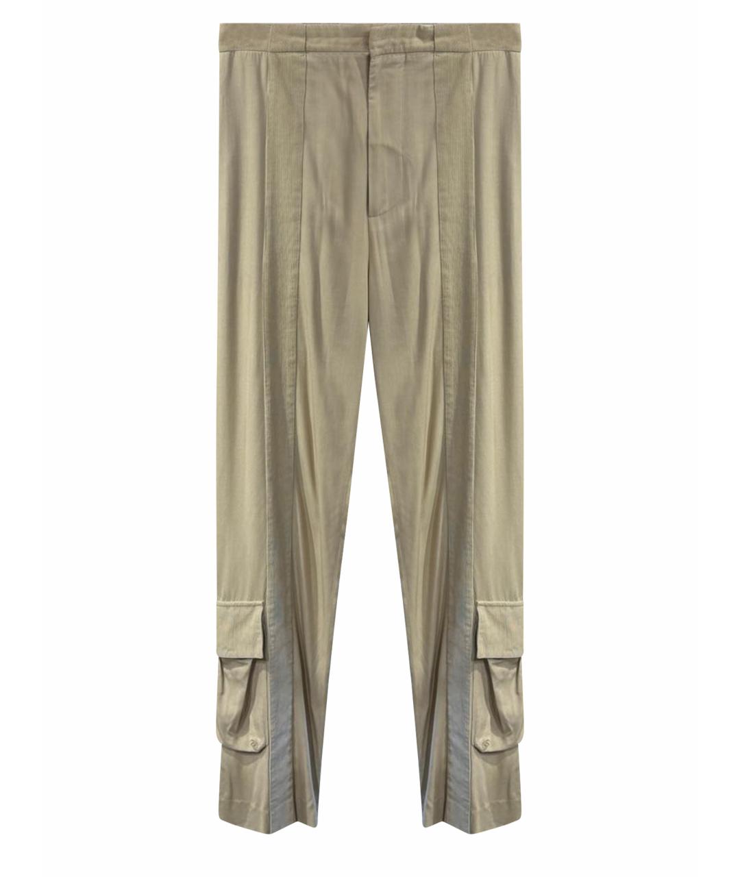 BOTTEGA VENETA Бежевые прямые брюки, фото 1