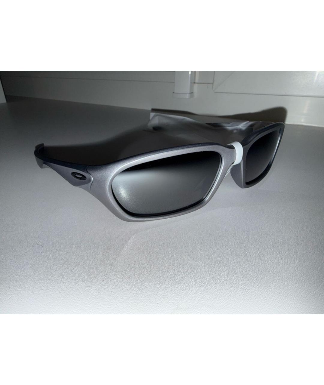 OAKLEY Антрацитовые пластиковые солнцезащитные очки, фото 3
