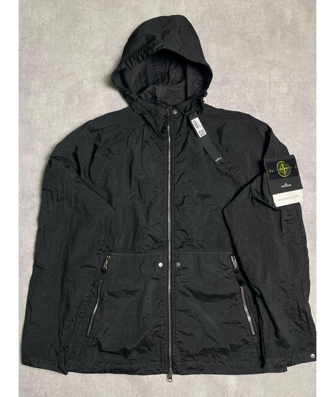 STONE ISLAND Черная полиамидовая куртка, фото 2